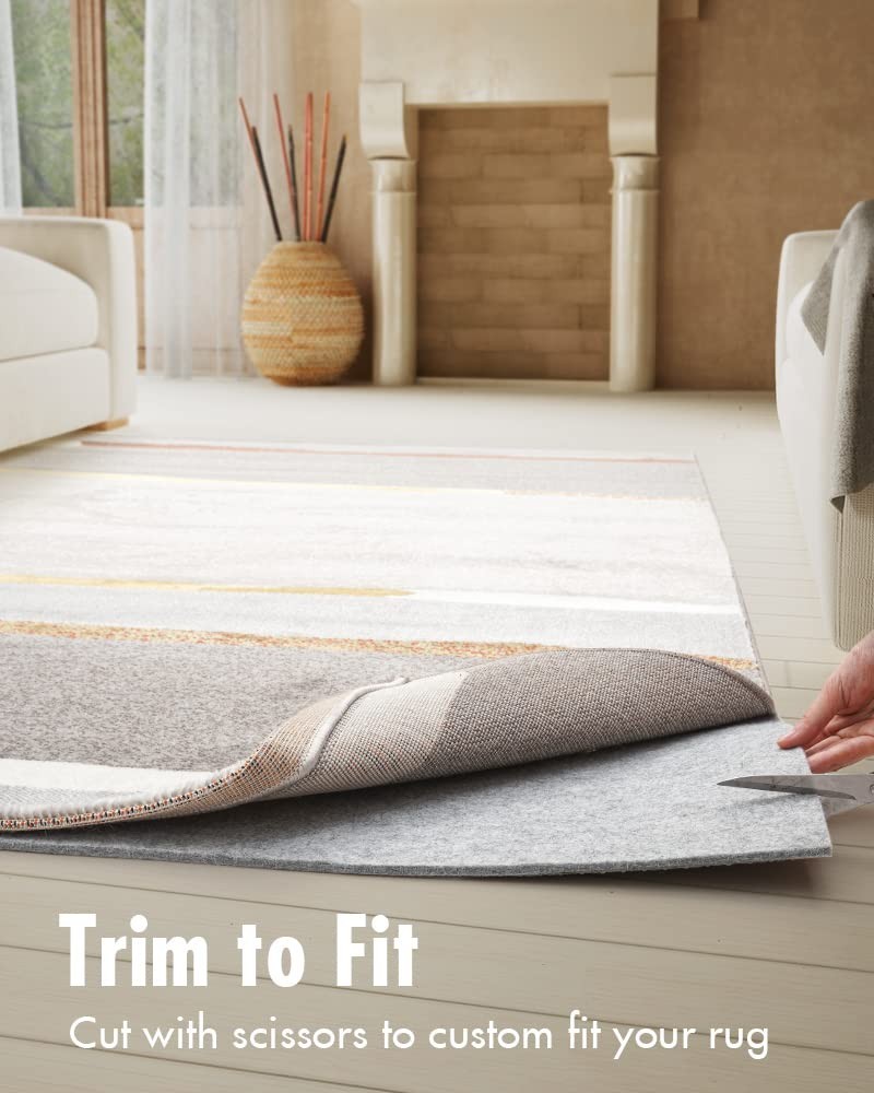 Resare Non Slip Rug Pad 7×10 Feet 1/4″ Thick Double-Sided for Area Rugs