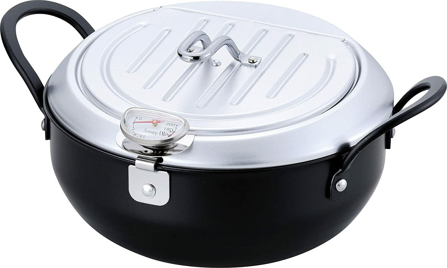 Wahei Freiz Tempura Pot Tsubame Sanjo Alley 20cm with Iron Lid IH Compatible