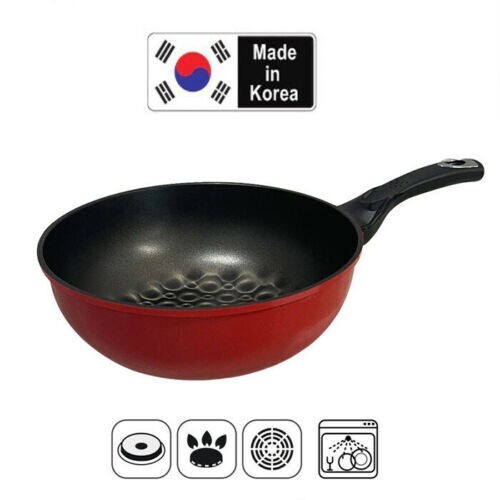 3D Diamond Coating Nonstick Wok Frying Pan 13.5″/32cm Made in Korea 1/2 price