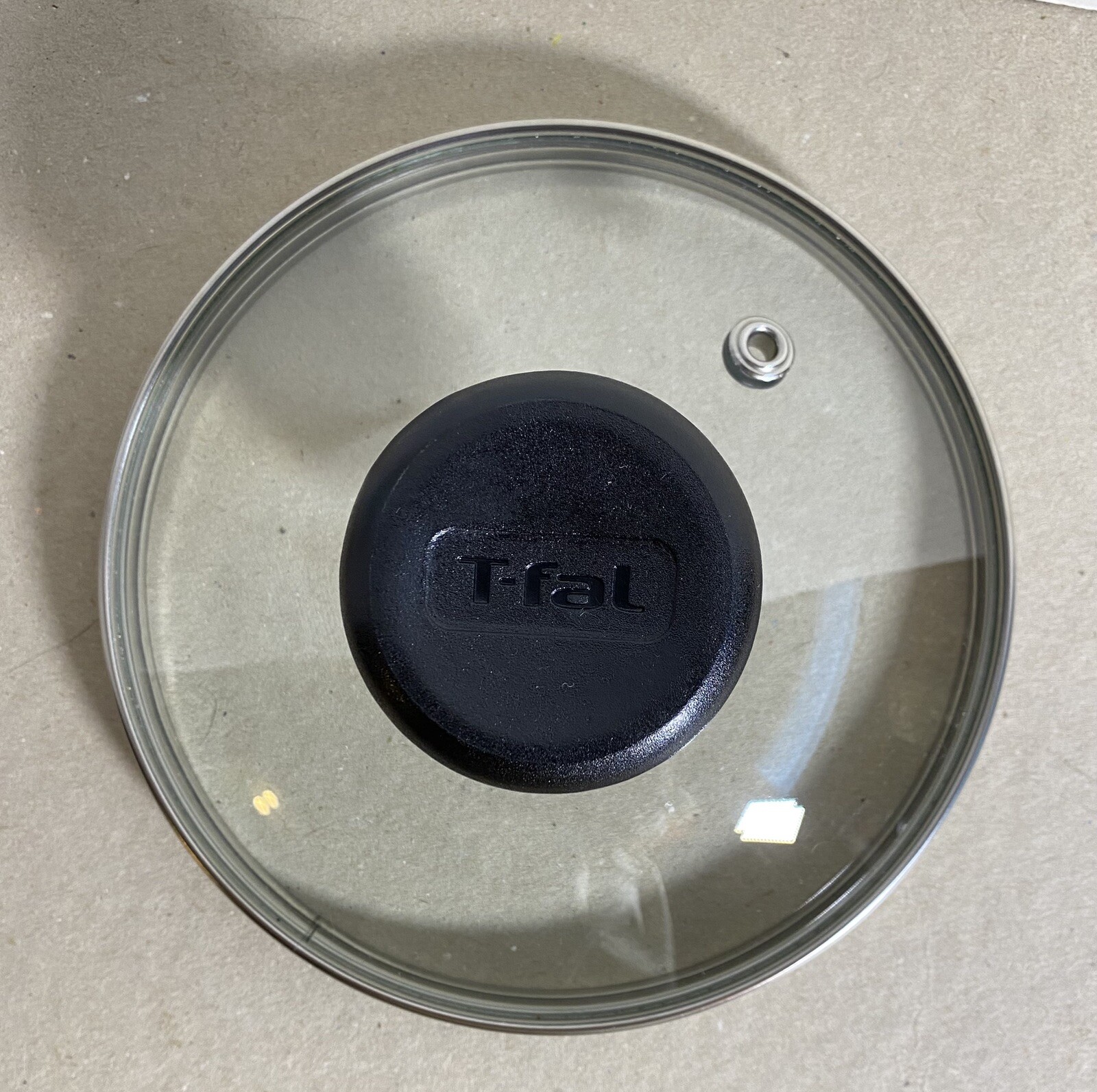T-FAL 5.75” Outer 5.25” Inner Rim Round Tempered Glass Venter Replacement Lid