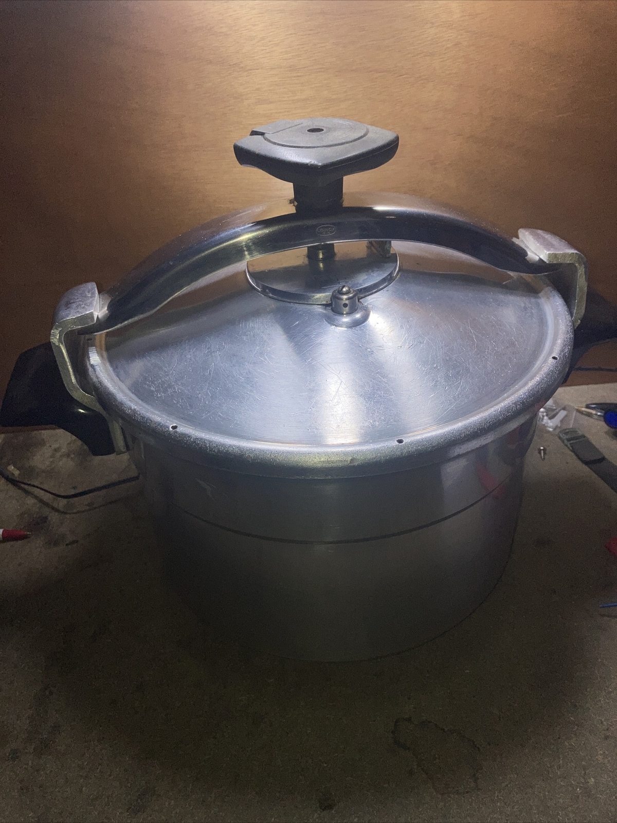 (D27) Antique Casserole Minute SEB 8 Liters Aluminum Vintage