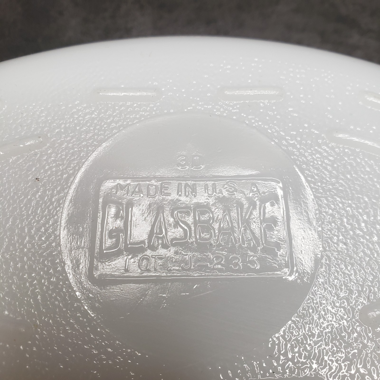 Vintage Glasbake 1 QT Casserole Dish #J-235