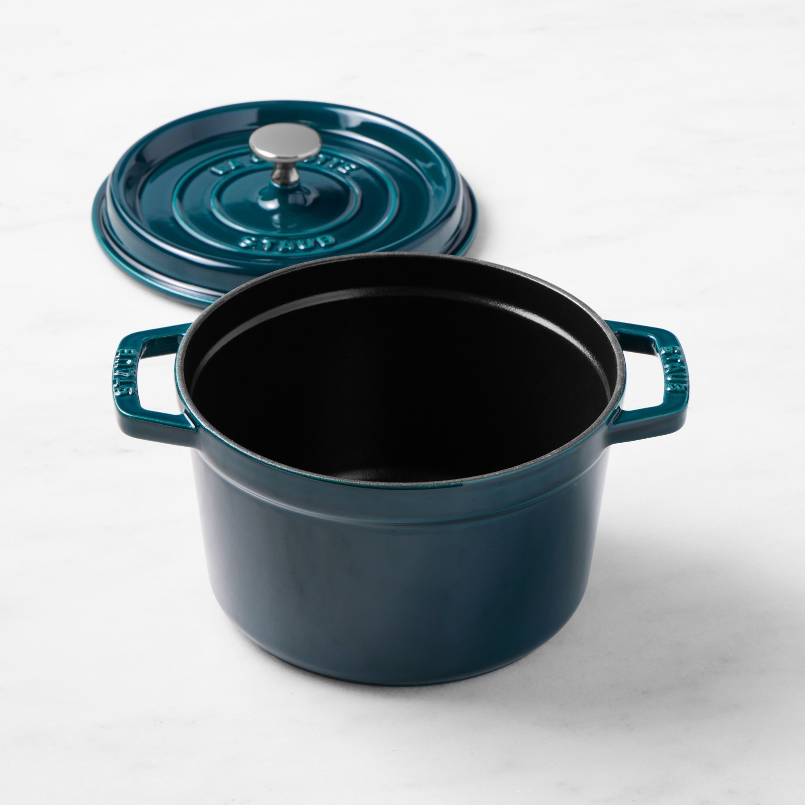 Staub Enameled Cast Iron Deep Oven, 3-Qt. Color: La Mer