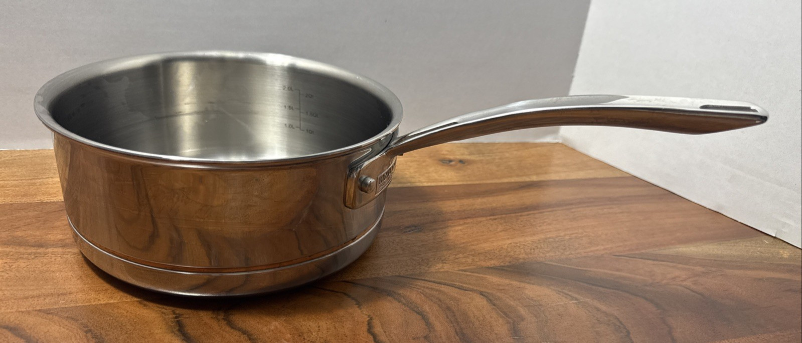 Kirkland Signature 3Qt. NSF Saucer Stainless Steal Pan 3 quart Sauce Pot