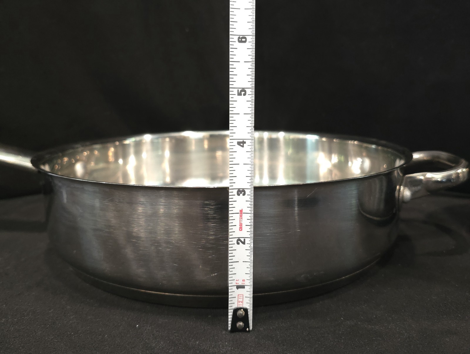 Wolfgang Puck Cafe Collection 8 piece set 18/10 Stainless Cookware Set EUC
