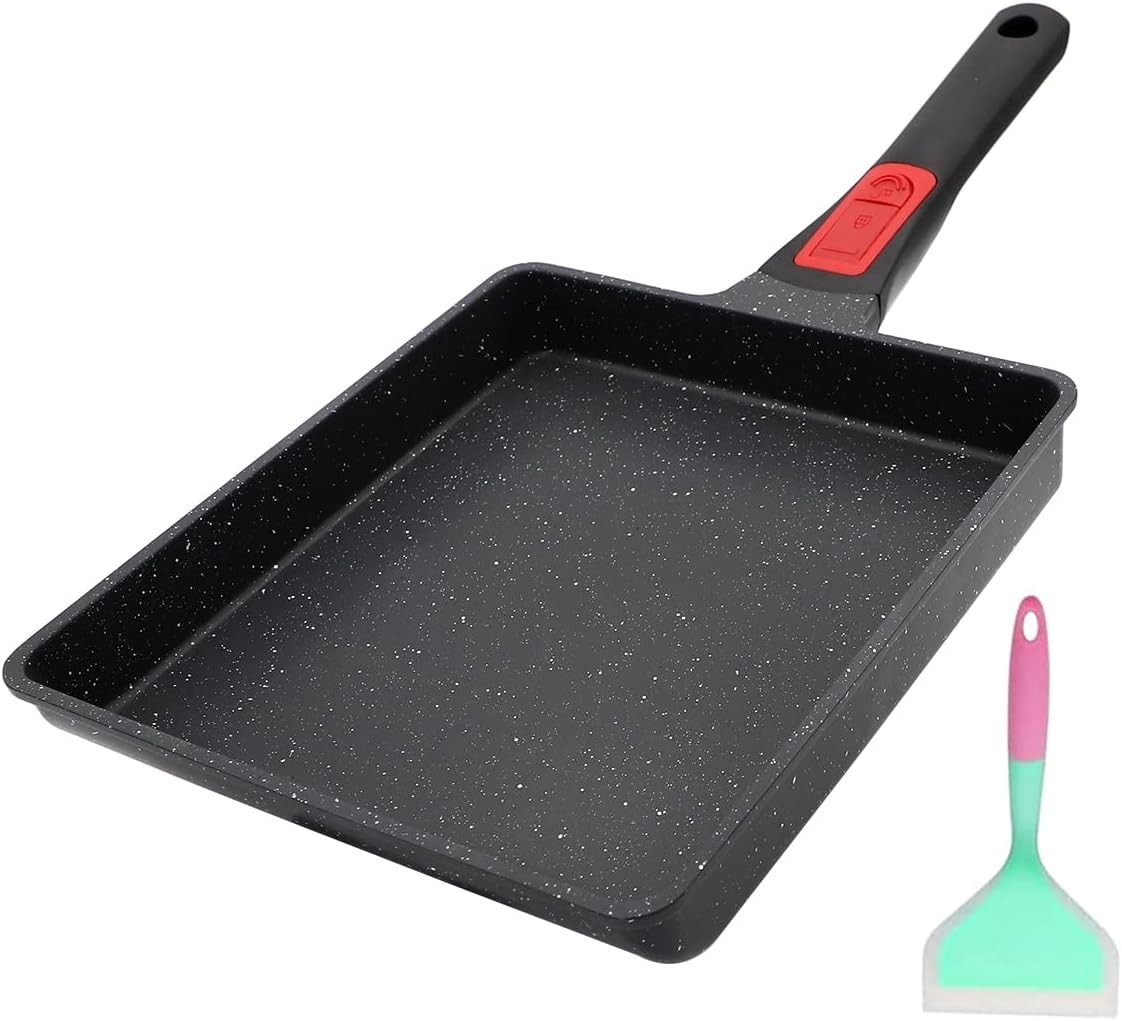 Tamagoyaki Japanese Omelette Pan, Japanese Egg Pan, Square Egg Pan Nonstick, …