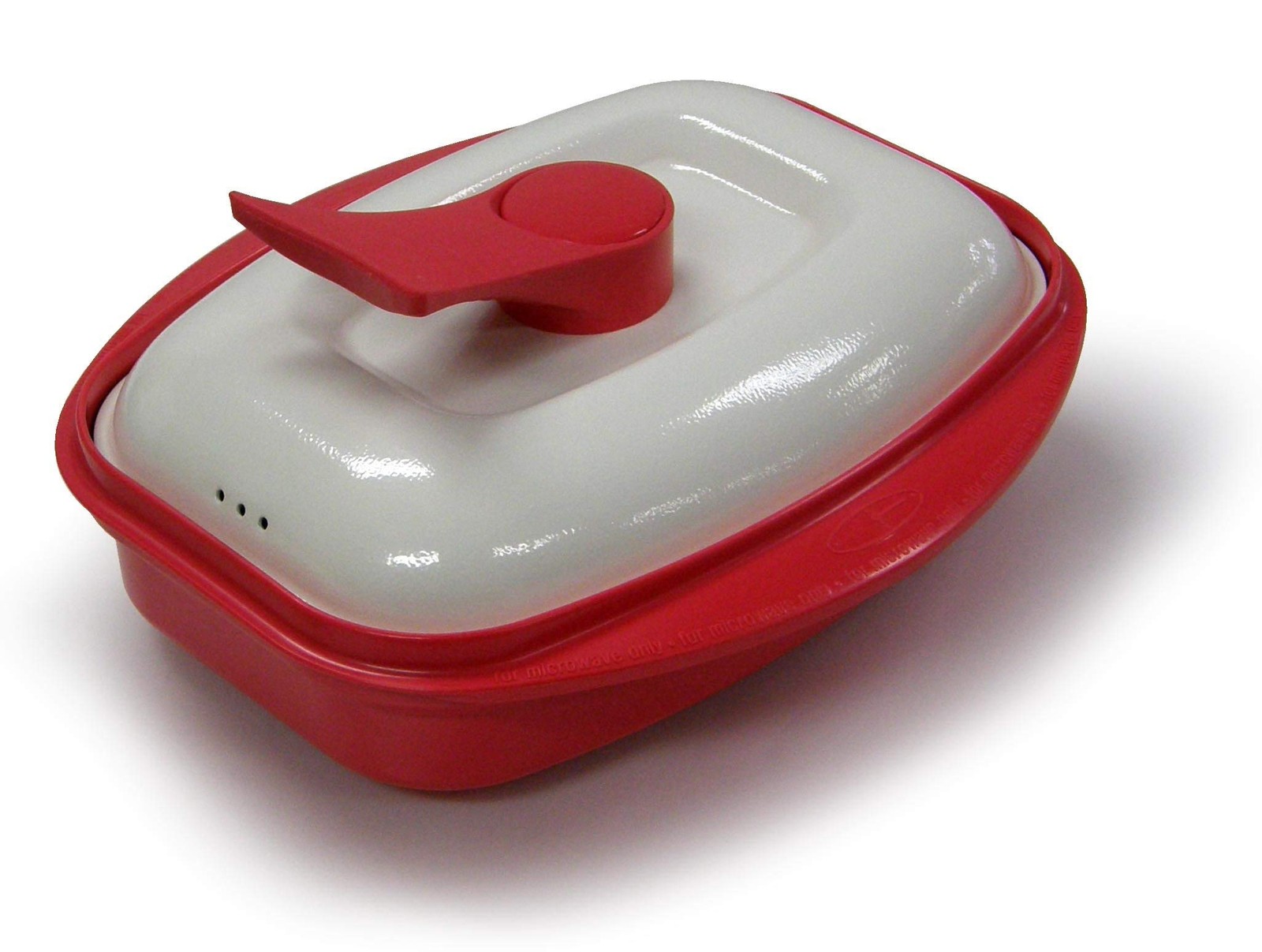Grill Pan For Microwave Cooking Red