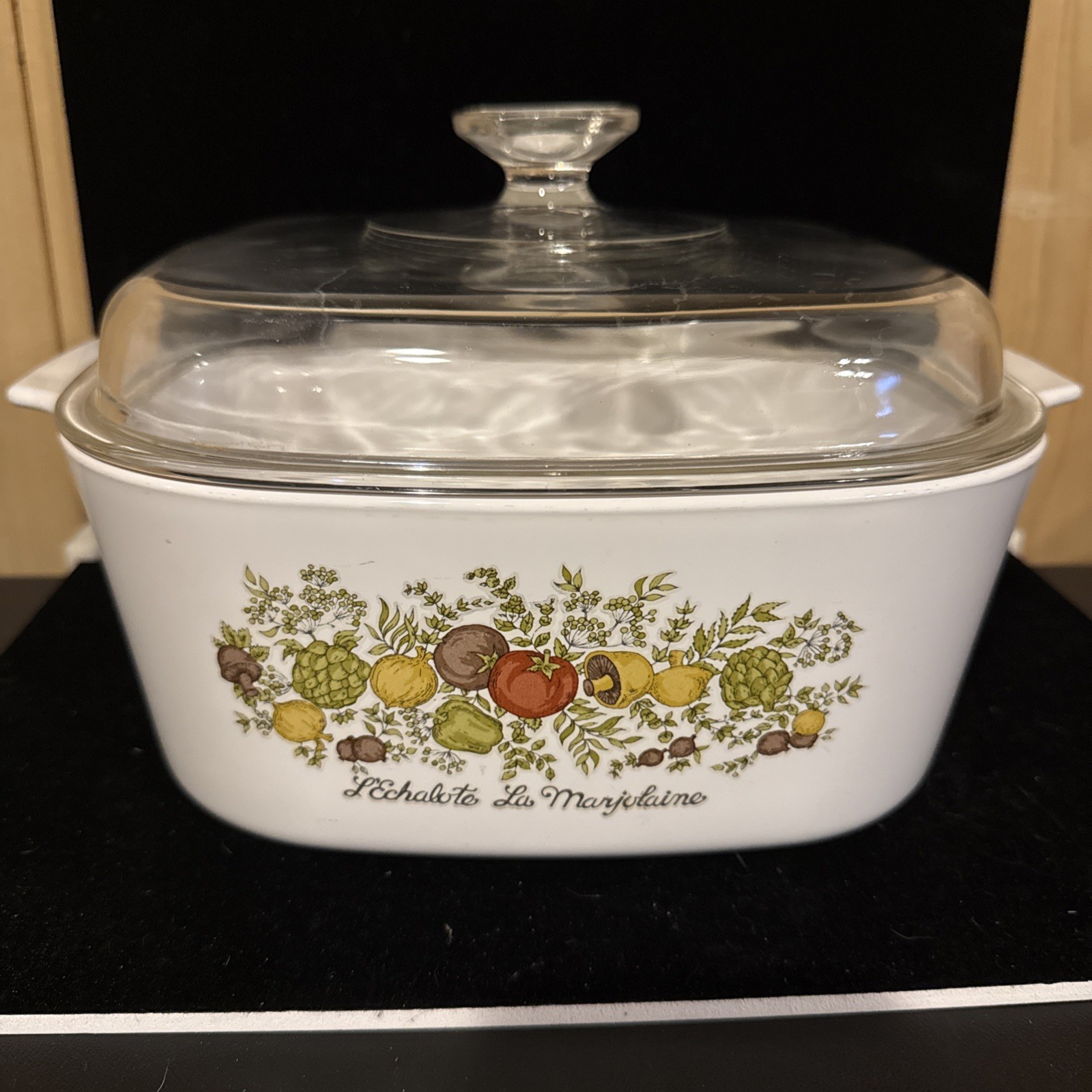 CorningWare Spice of Life A-5-B 5L Casserole w/ A-12-C Glass Lid Vintage