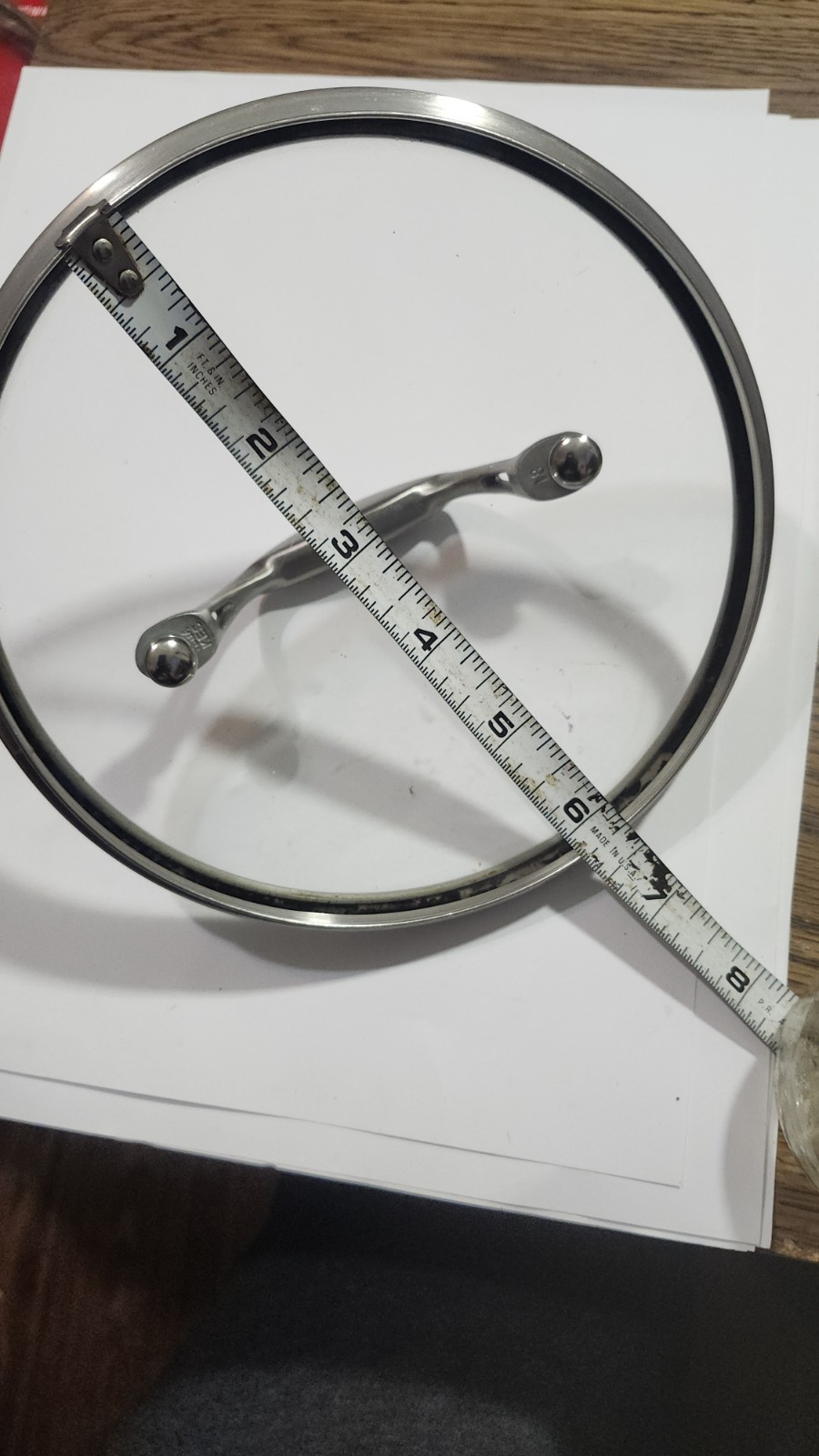 GLASS/Metal LID REPLACEMENT 11.5″ OUTER RIM 11″ Inner DEEP RIM