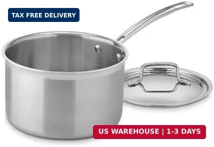 Cuisinart 4-Quart Skillet, Stainless Steel Cookware Multiclad Pro Triple Ply Sau