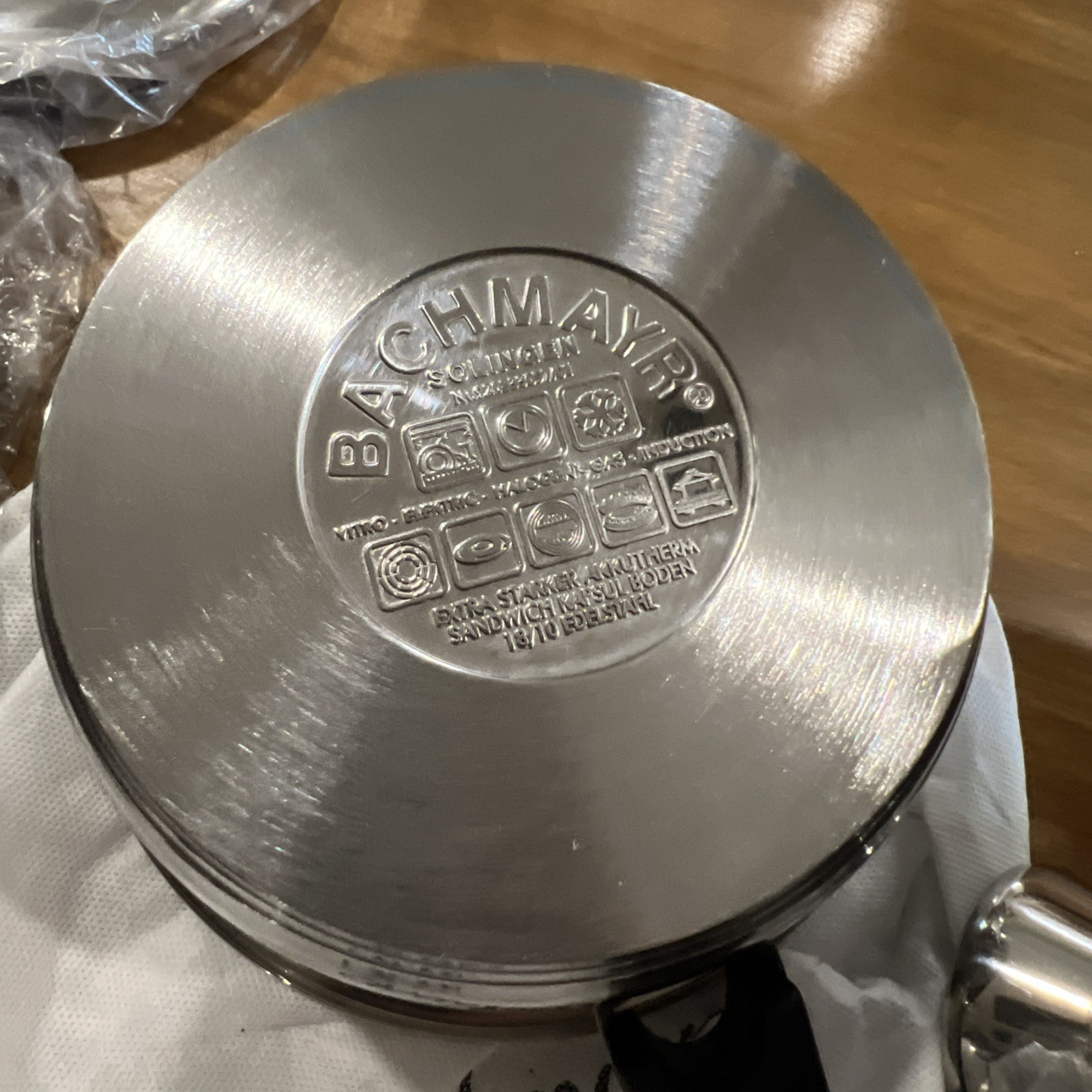 8 Pc Bachmayr Solingen Stainless Steel Pan Induction