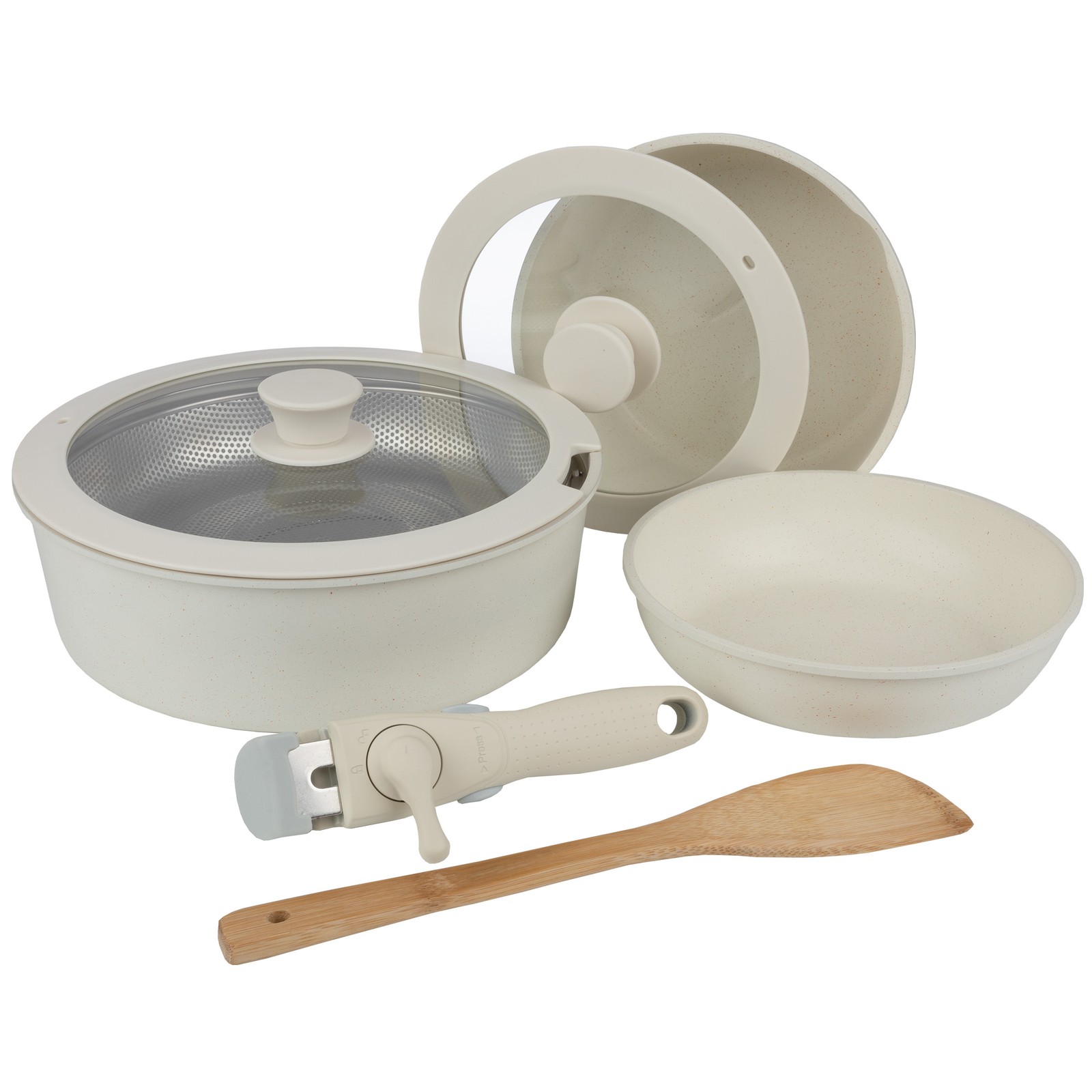 8 PC Nonstick Cookware Set Ceramic Pots Pans Home Kitchen Cooking