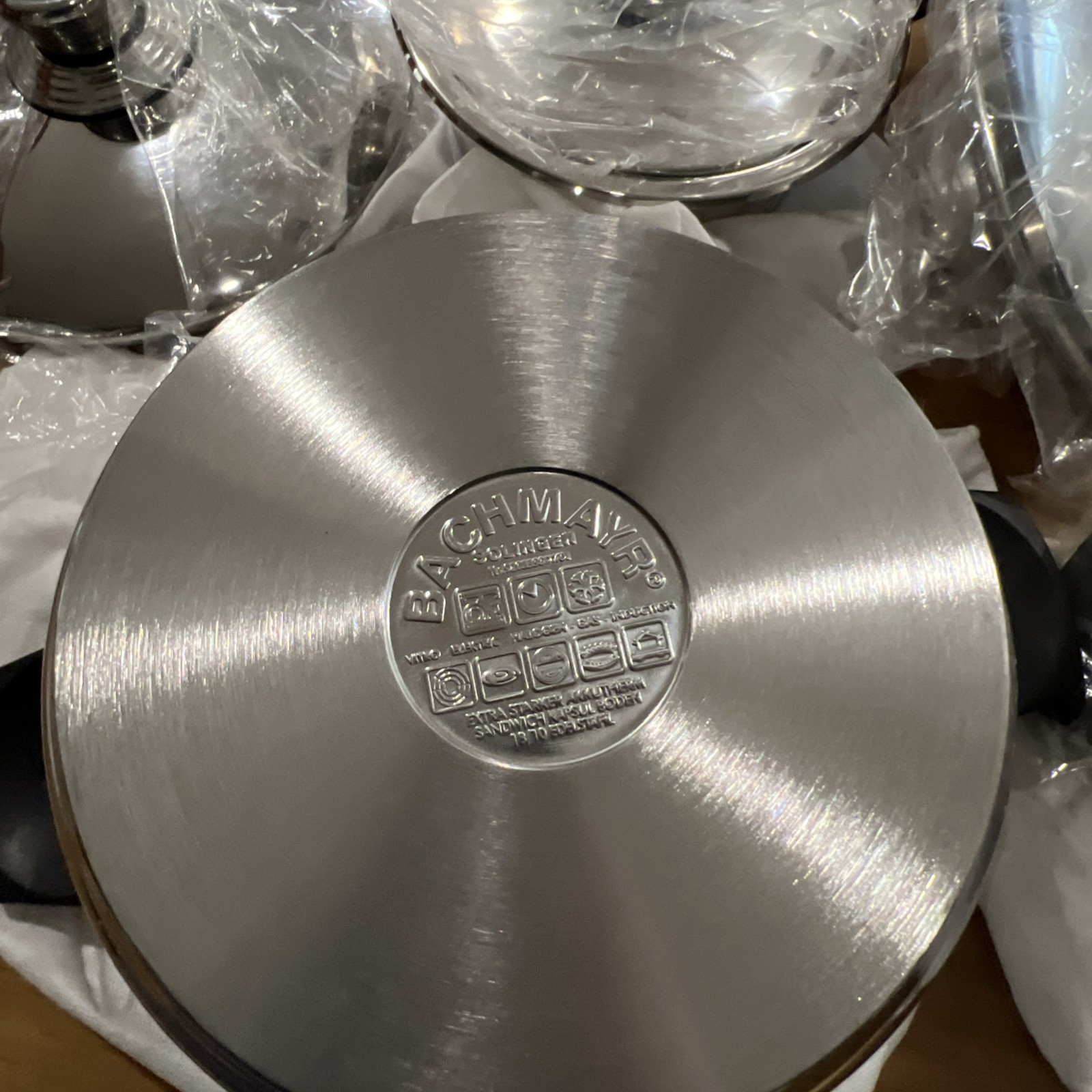 8 Pc Bachmayr Solingen Stainless Steel Pan Induction