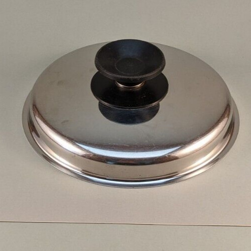 Lid Only Medium Stainless Steel Saucepan 7 5/8″ OD Unbranded