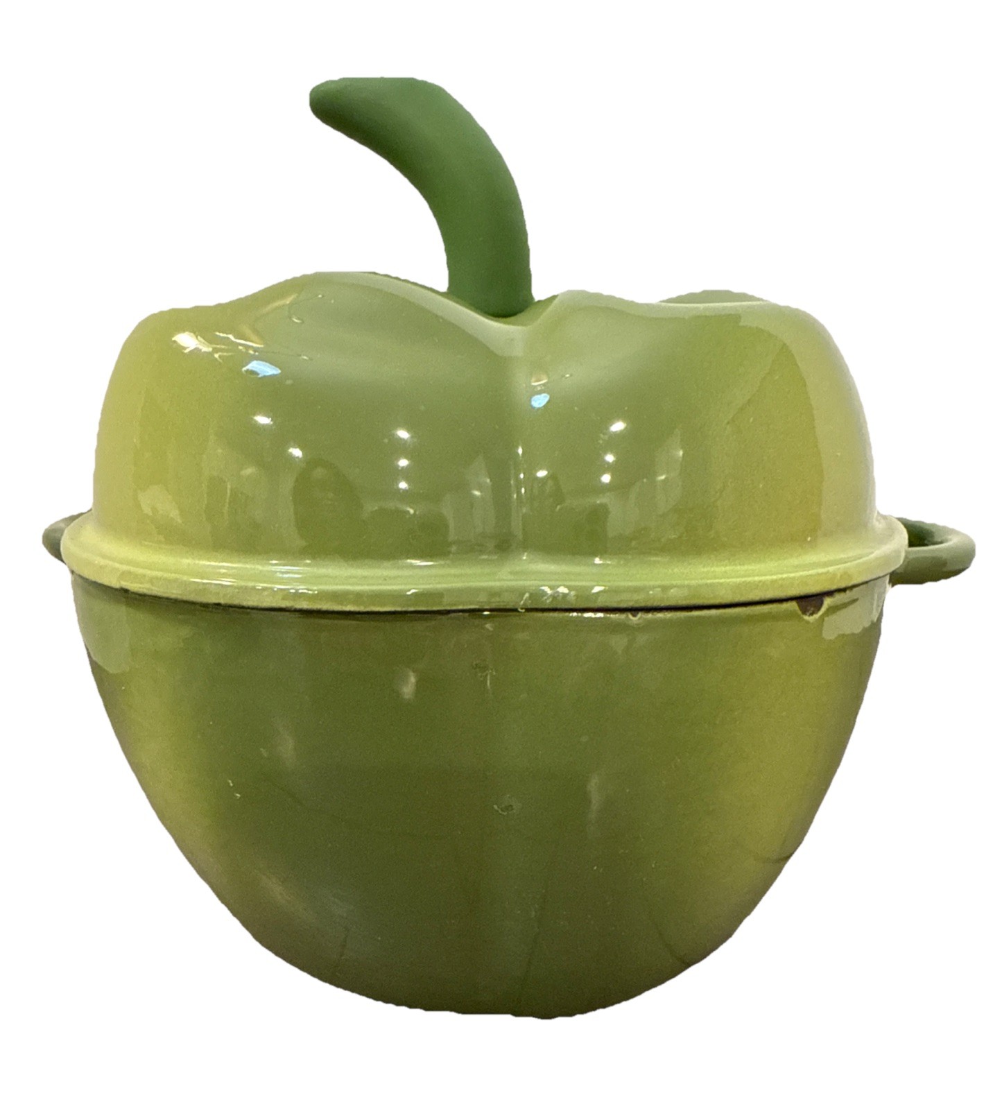 Technique Green Bell Pepper Enameled Cast Iron Dutch Oven Pot Casserole