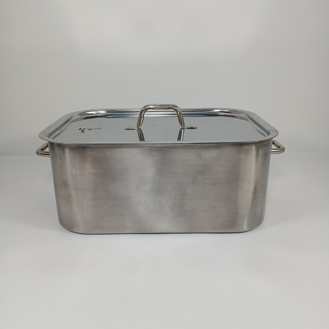 Vented Roaster Pan w/Lid & Insert Stainless Steel Steamer Poacher Made In Taiwan