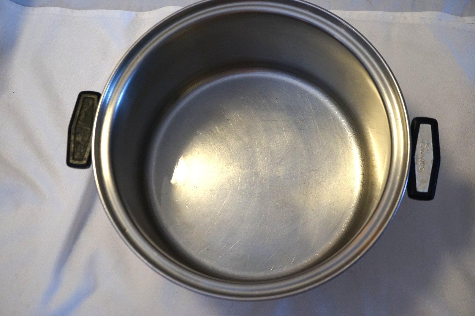 CARICO STOCKPOT 8 QUART W /2 LIDS REGULAR & DOME STAINLESS STEEL MADE IN USA