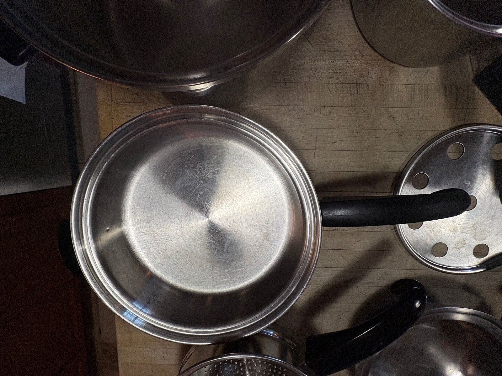 Vtg 14 pcs Seal-O-Matic Thermium Multi-Plex Stainless Steel USA Cookware Set USA