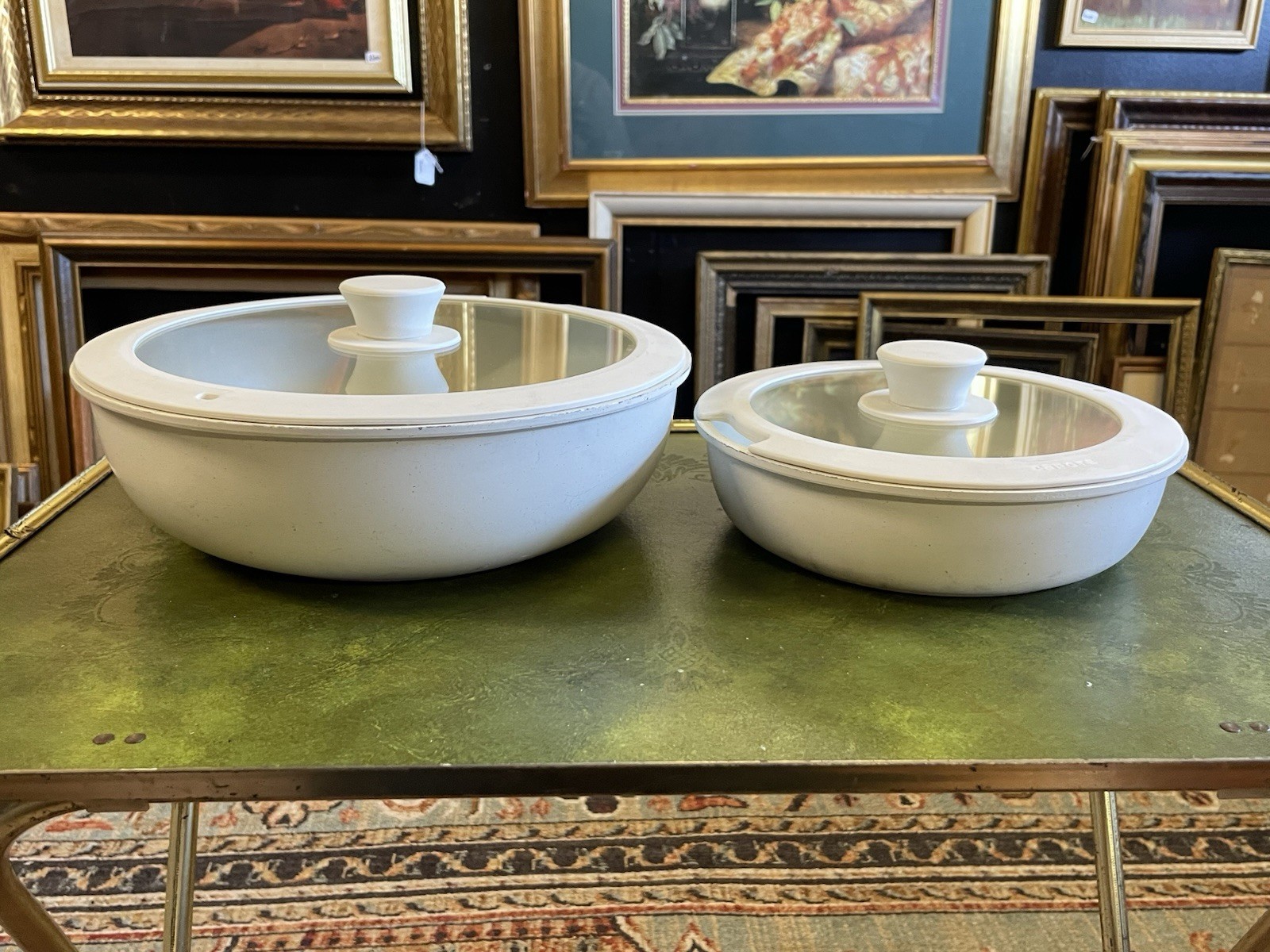 CAROTE Pot / Pan Set Of 2 Non Stick With Lids Only