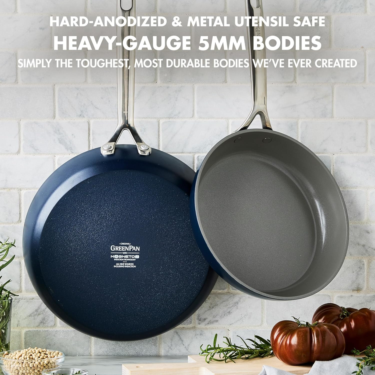 Healthy Ceramic Nonstick Frying Pan Set & 6QT Slow Cooker Bundle