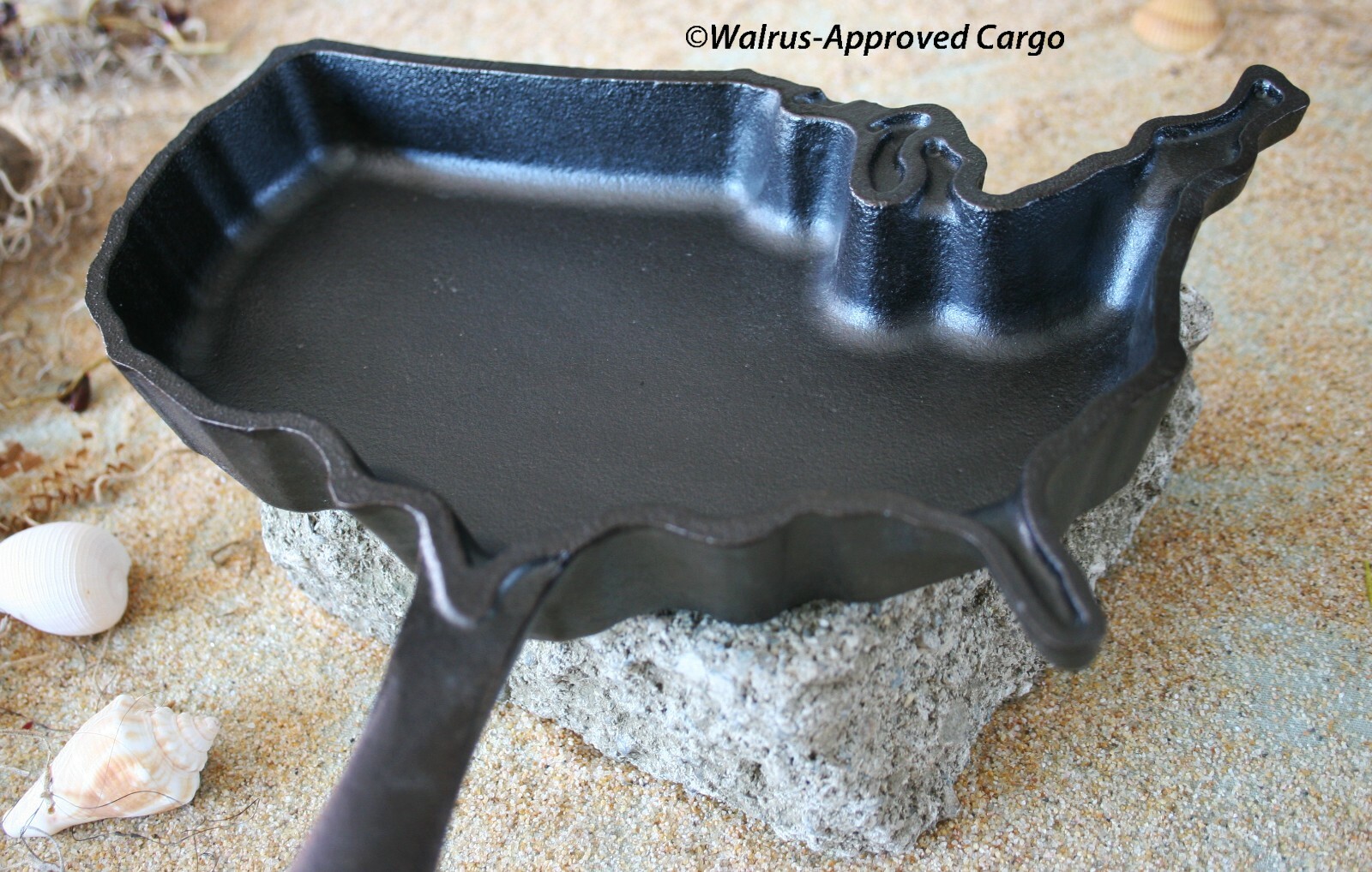 CRATE & BARREL AMERICAN CAST IRON SKILLET -NIB- COOK UP SOME TASTY USA TREATS!
