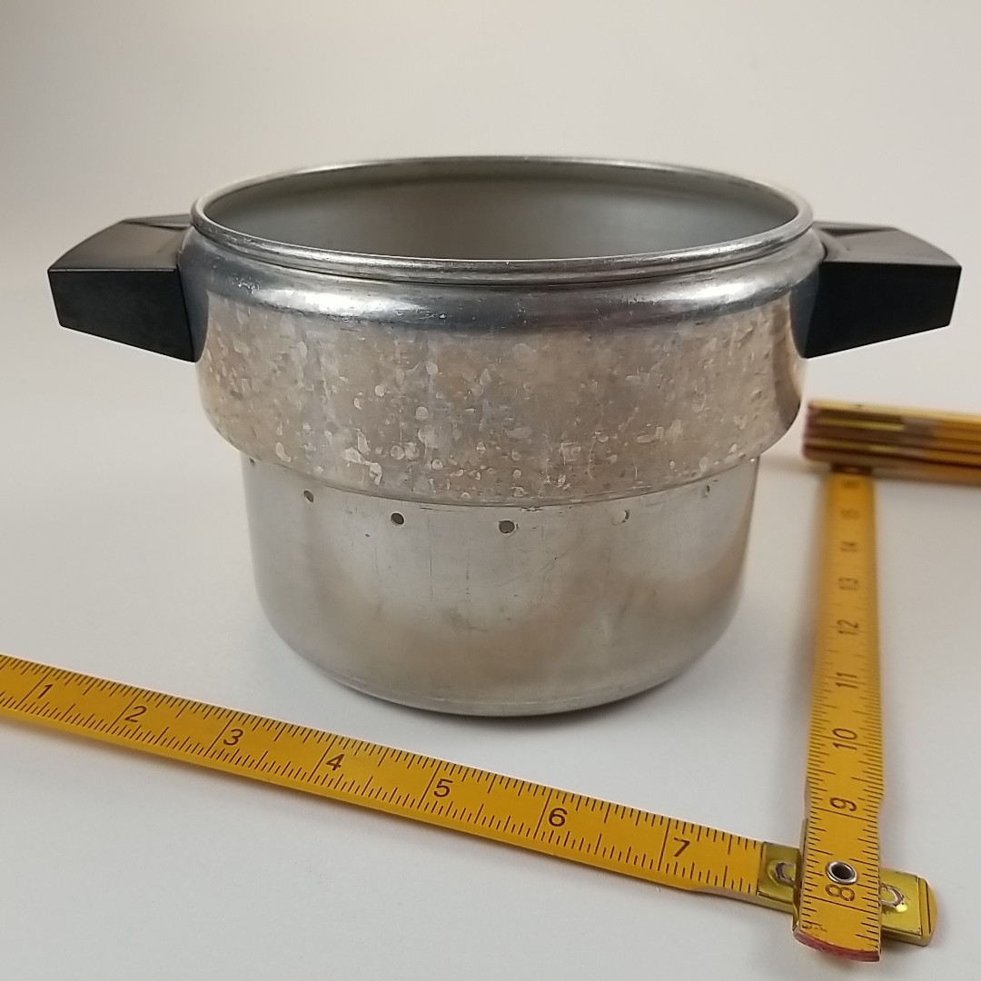 Comet Rice Steamer Pot Aluminum Double Stovetop Cooker Pan Excellent Vintage