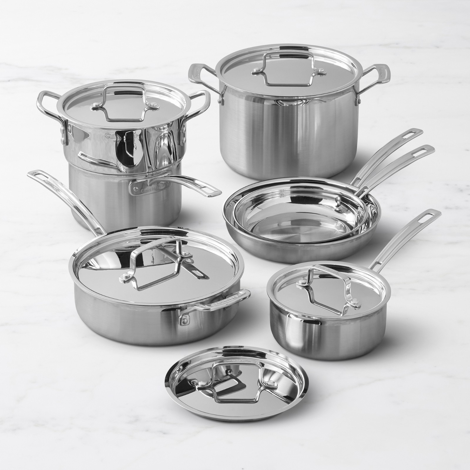 Cuisinart Multiclad Pro Tri-Ply Stainless-Steel 12-Piece Cookware Set, Free Ship