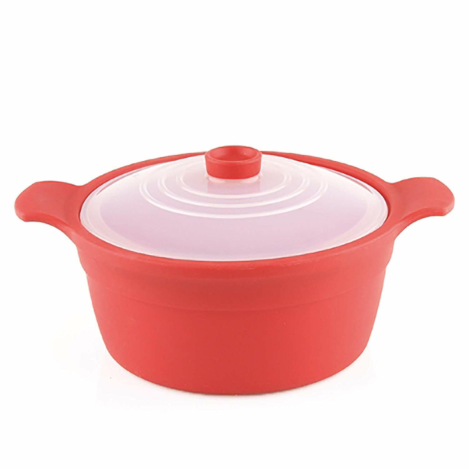 Open Box, Silicone 40.6 oz Microwave Oven Ramen Noddle Steamer Container Pot