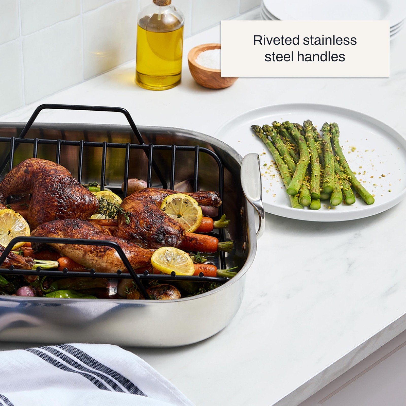Specialty Stainless Steel Roaster and 16×13 in,