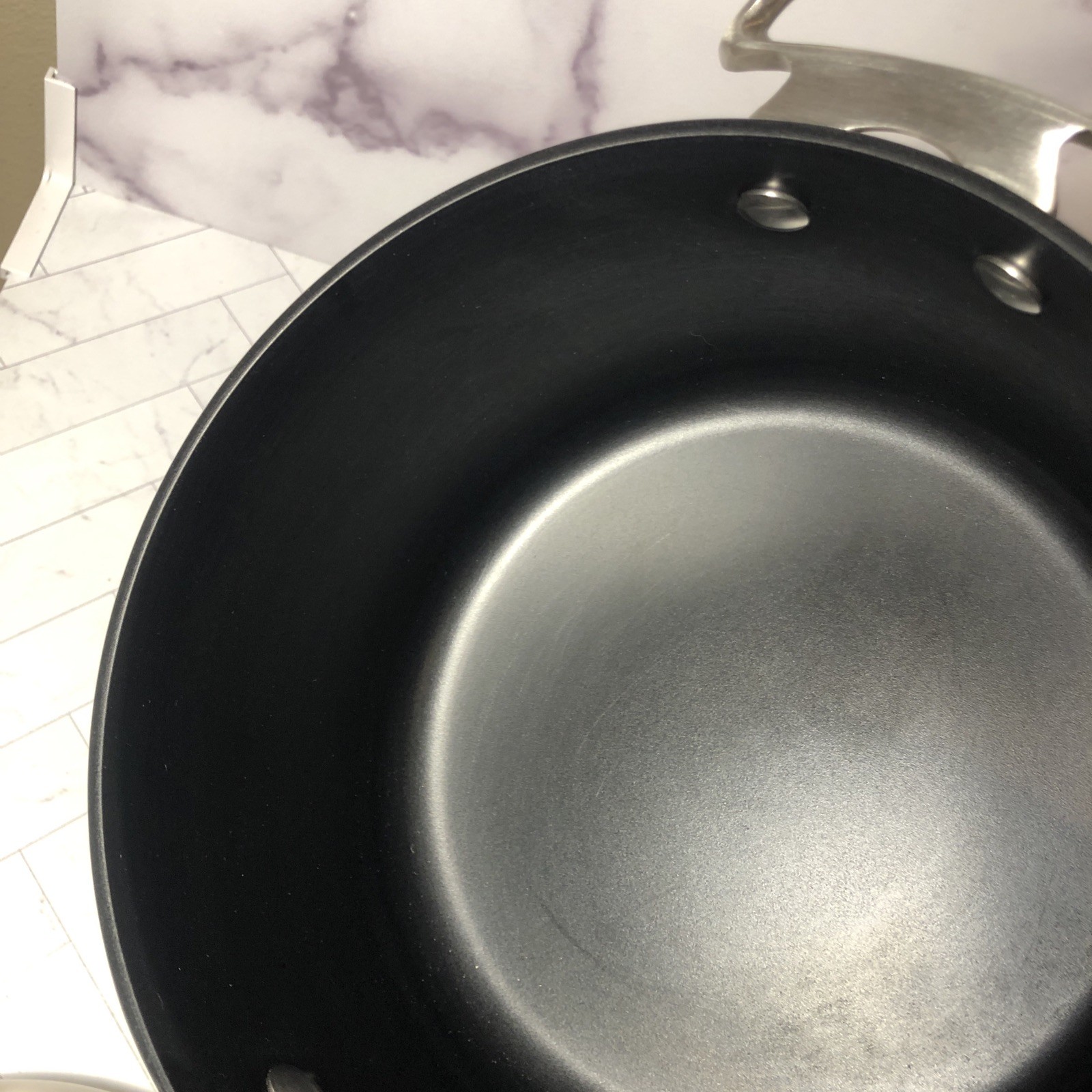 Scanpan Ctx M-03 3.25 Quart Sauce Pot Ceramic Titanium Induction w Lid CLEAN