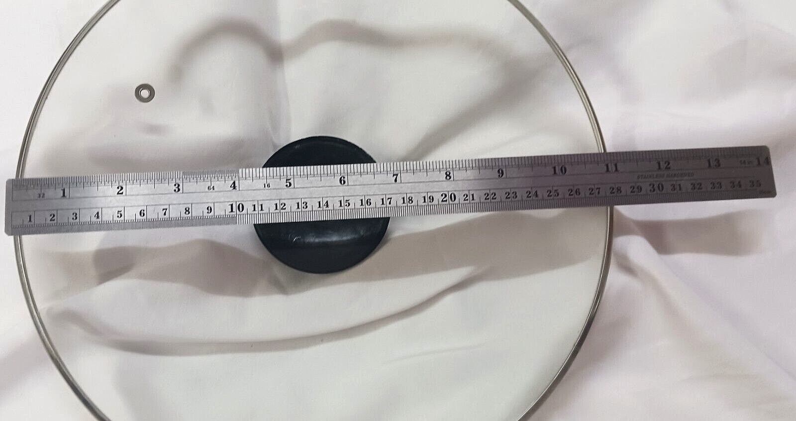 BLACK AND DECKER GLASS COVER STEAM 10 3/4 INSIDE RIM & 11.25″ OUTTER RIM
