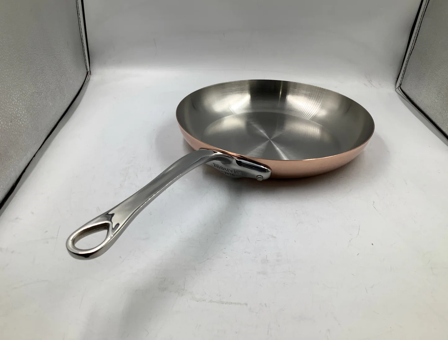 Mauviel M’150 S Copper Frying Pan with Cast Stainless Steel Handle, 10.2 In.