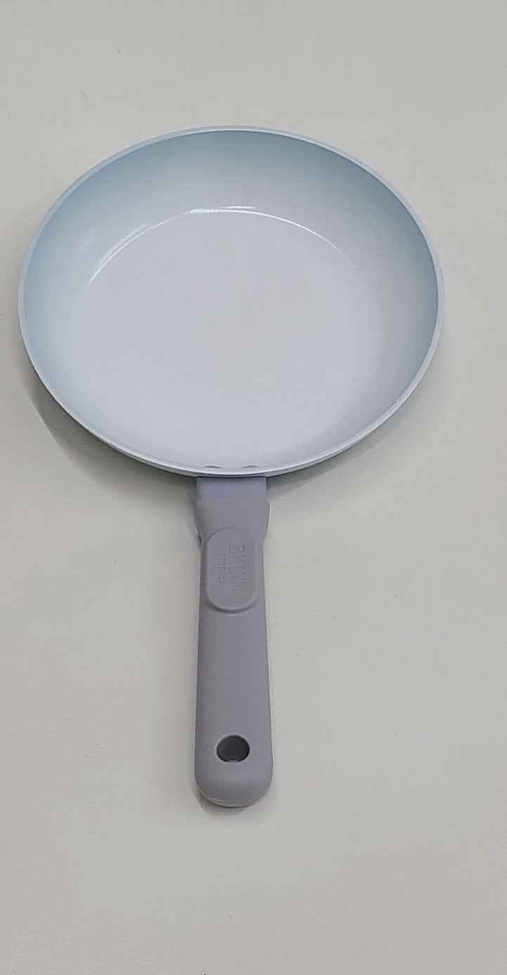 BKLYN Steel Co Lunar Eclipce Ceramic Nonstick Cookware Set 12 Pc Light Blue