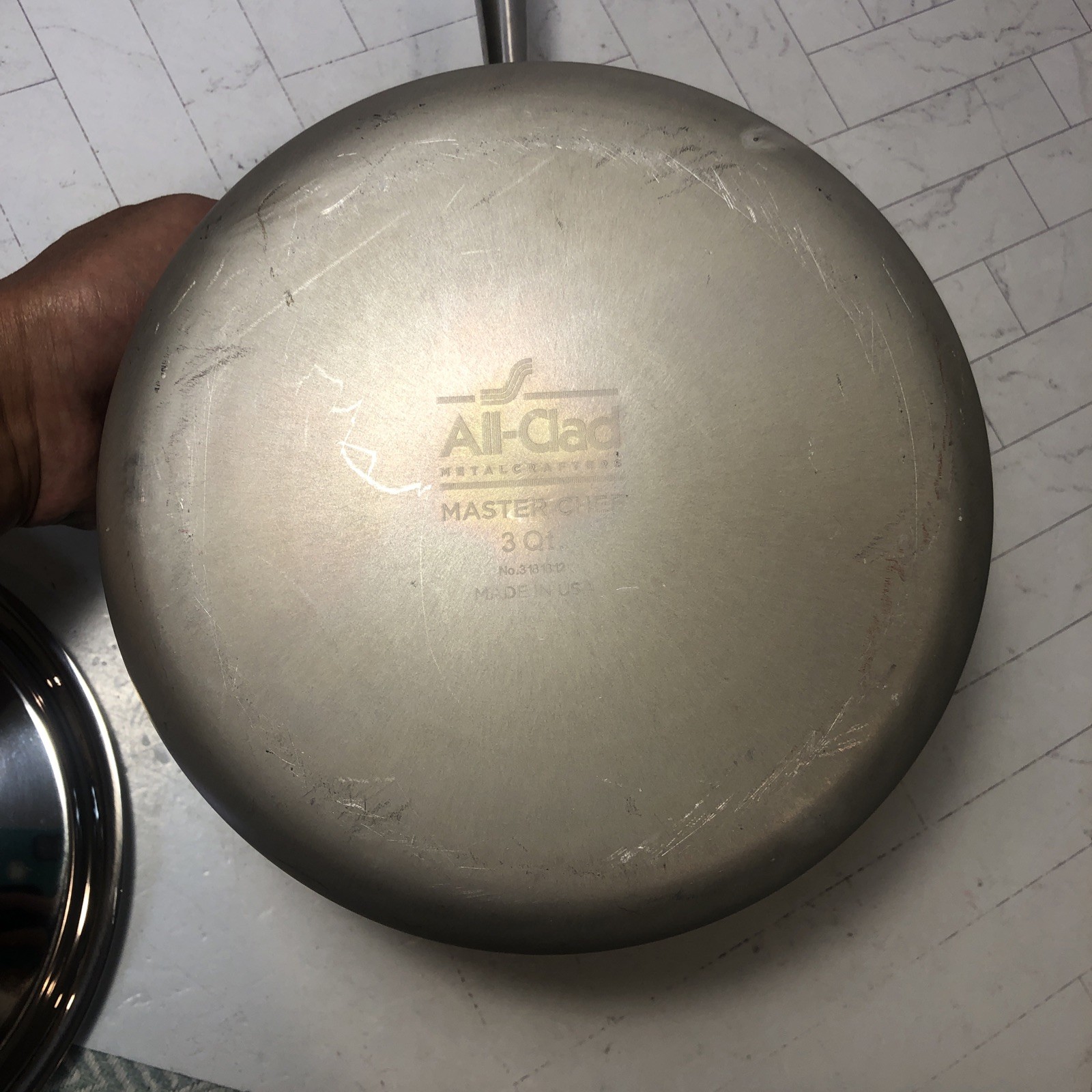 All-Clad Master Chef 3 QT Metal Crafters Sauce Pan Stainless Steel w Lid UNUSED