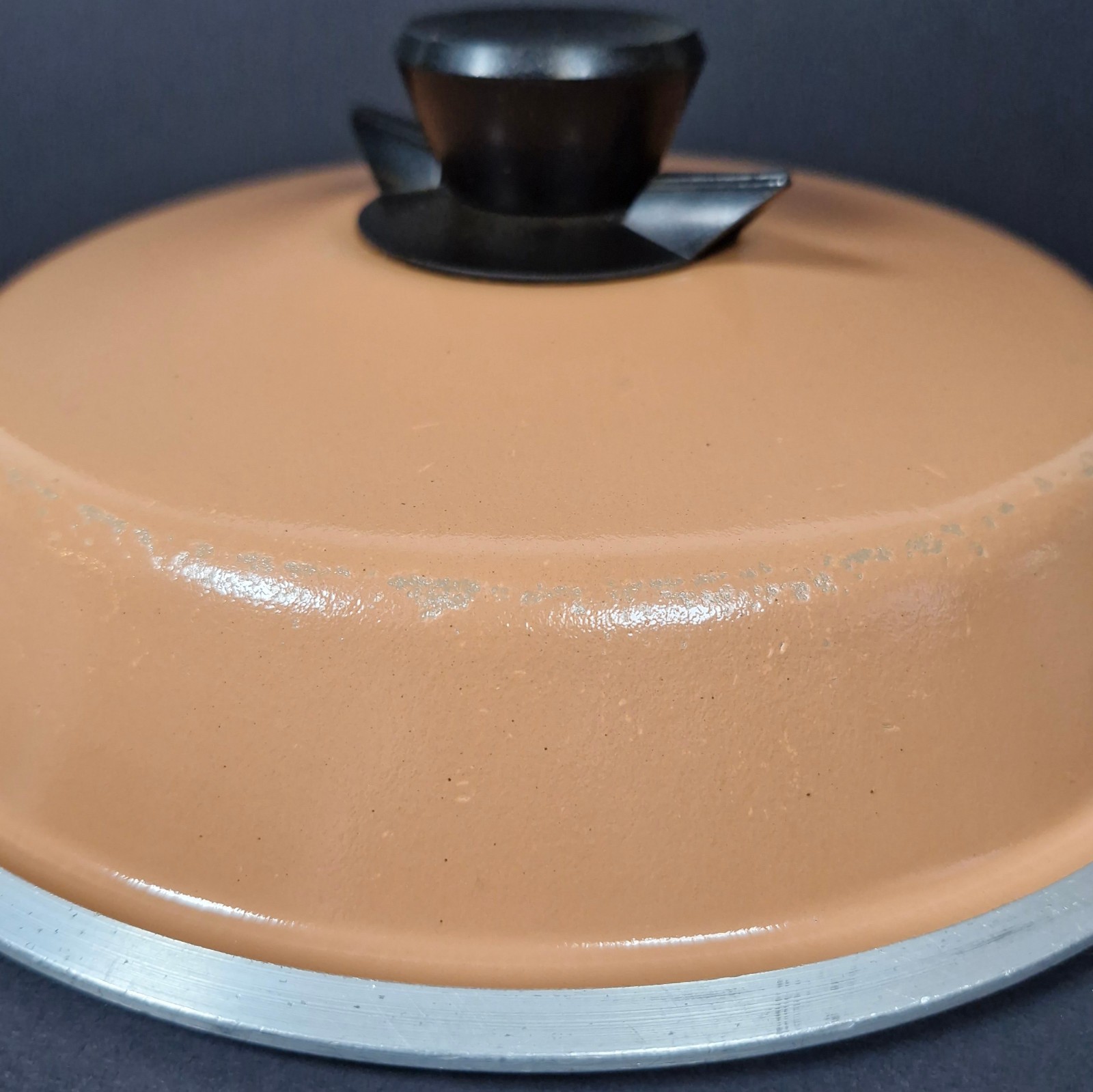 Bessemer Lid Only Caramel Brown With Knob And Steam Vent 24.75 cm