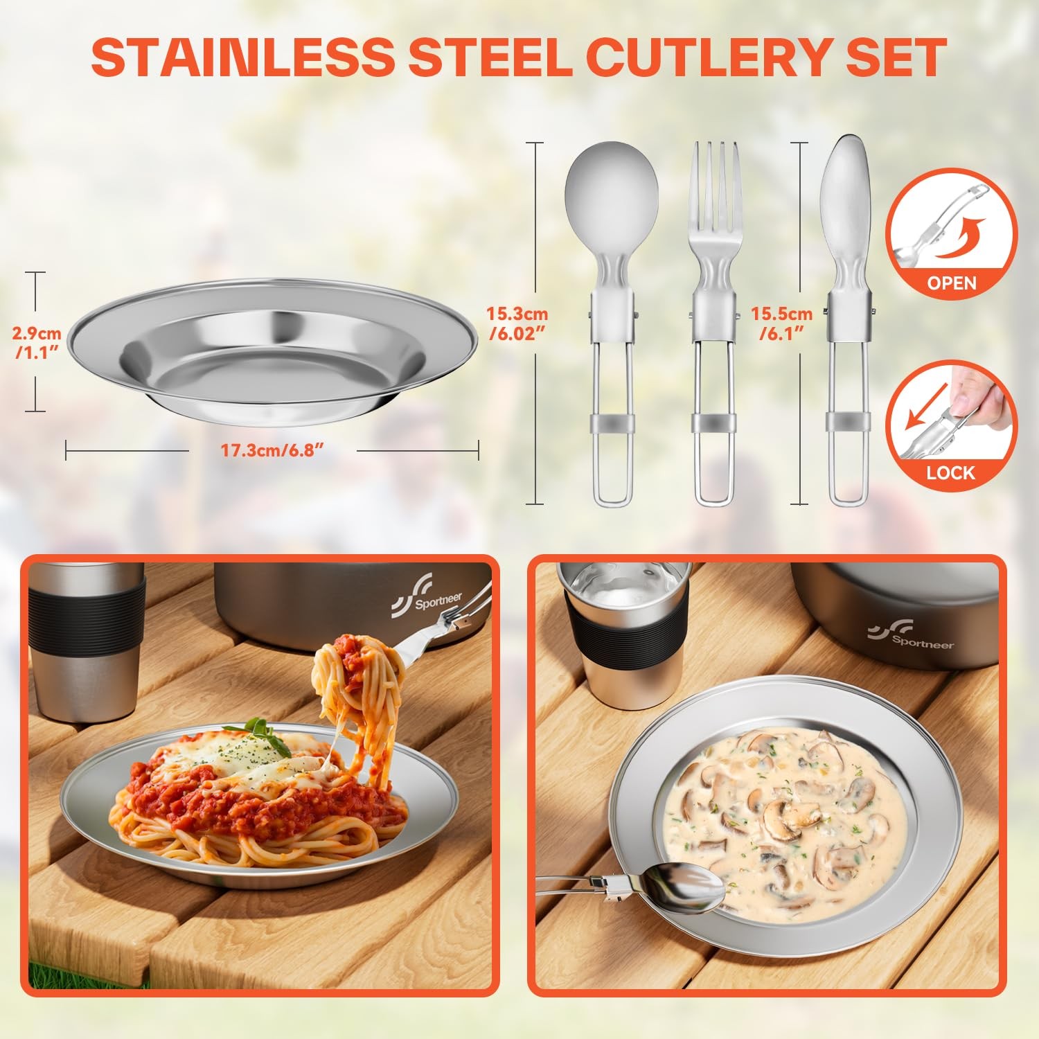 18Pcs Non Stick Lightweight Camping Cookware Set 18Pcs Piece Cookware Set
