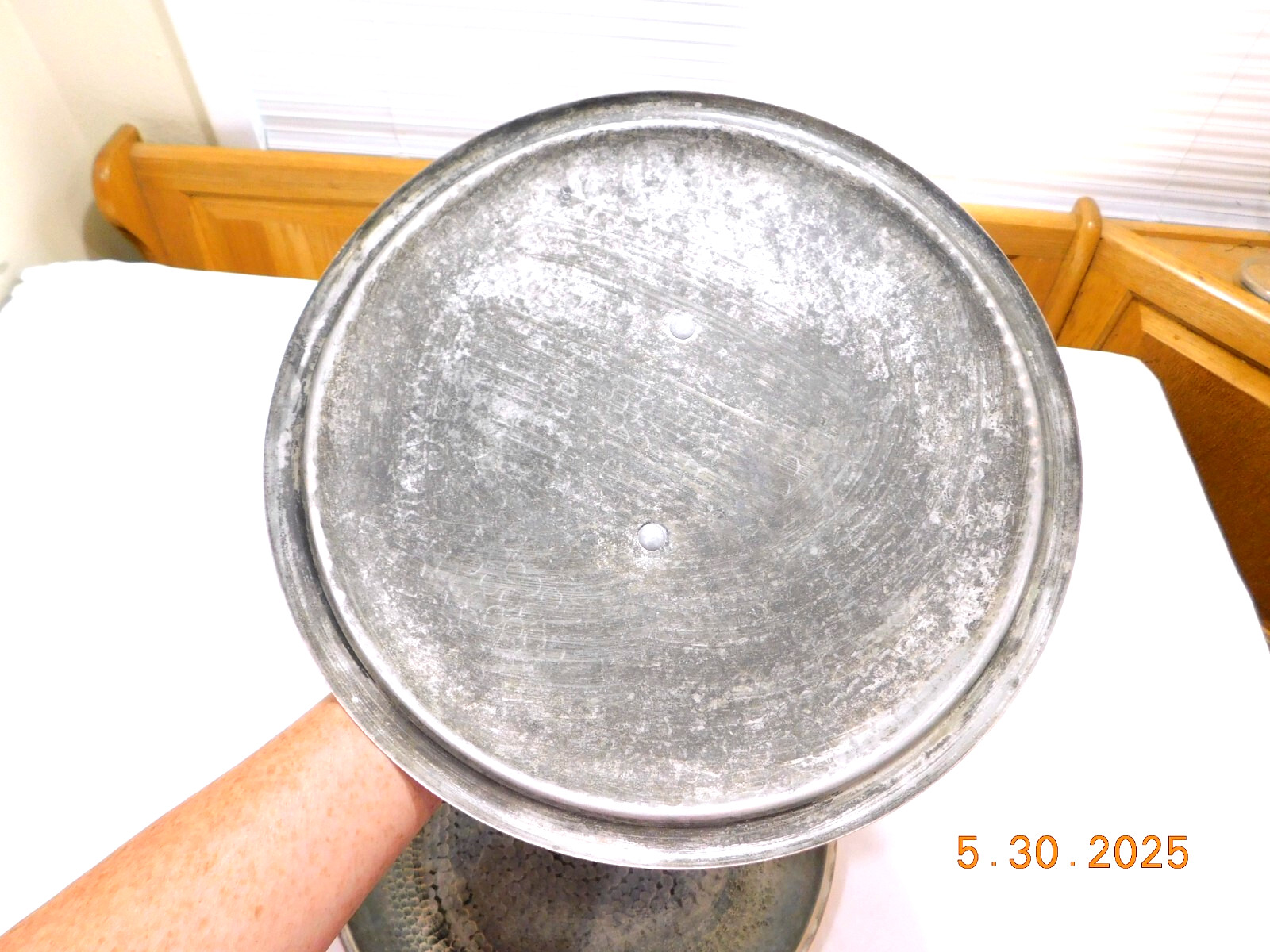 CU Artigiana Hammered Copper 13″ Saucier Pan Italy NEEDS RE-TINNED