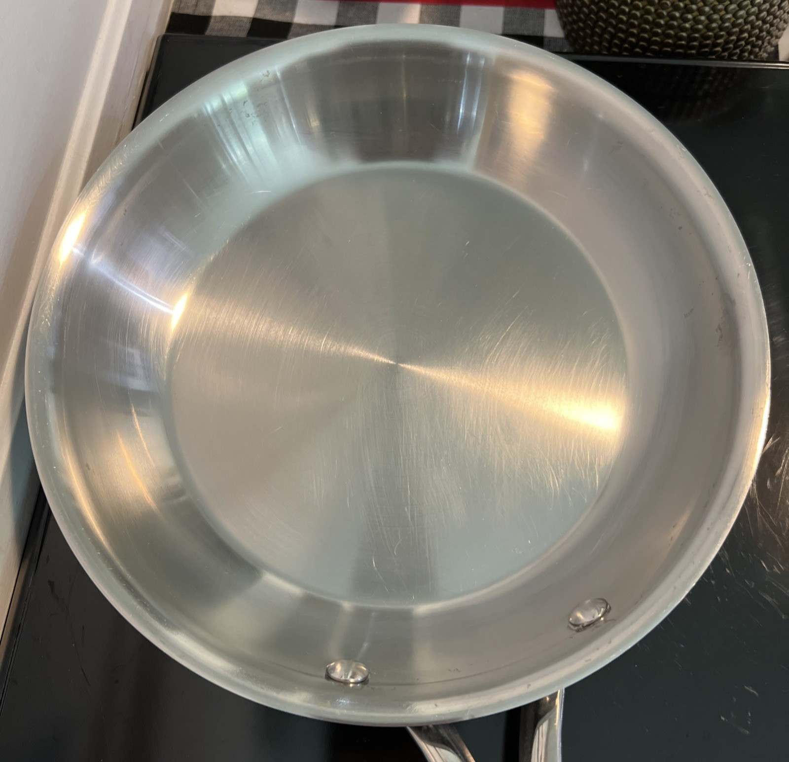 The Pampered Chef 10″ Stainless Steel Omelet Fry Pan Sauté Skillet 10 Inch 24cm