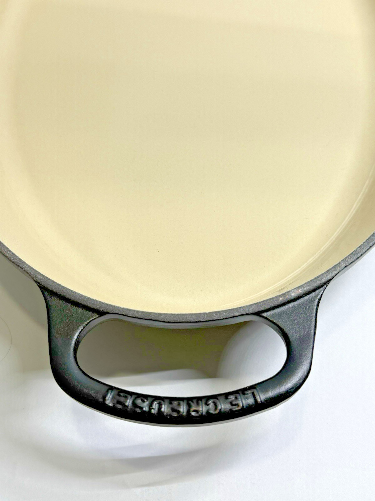 LE CREUSET 3 QT 2.8L Signature Noir Matte Black Oval Cast Iron Baker Enameled