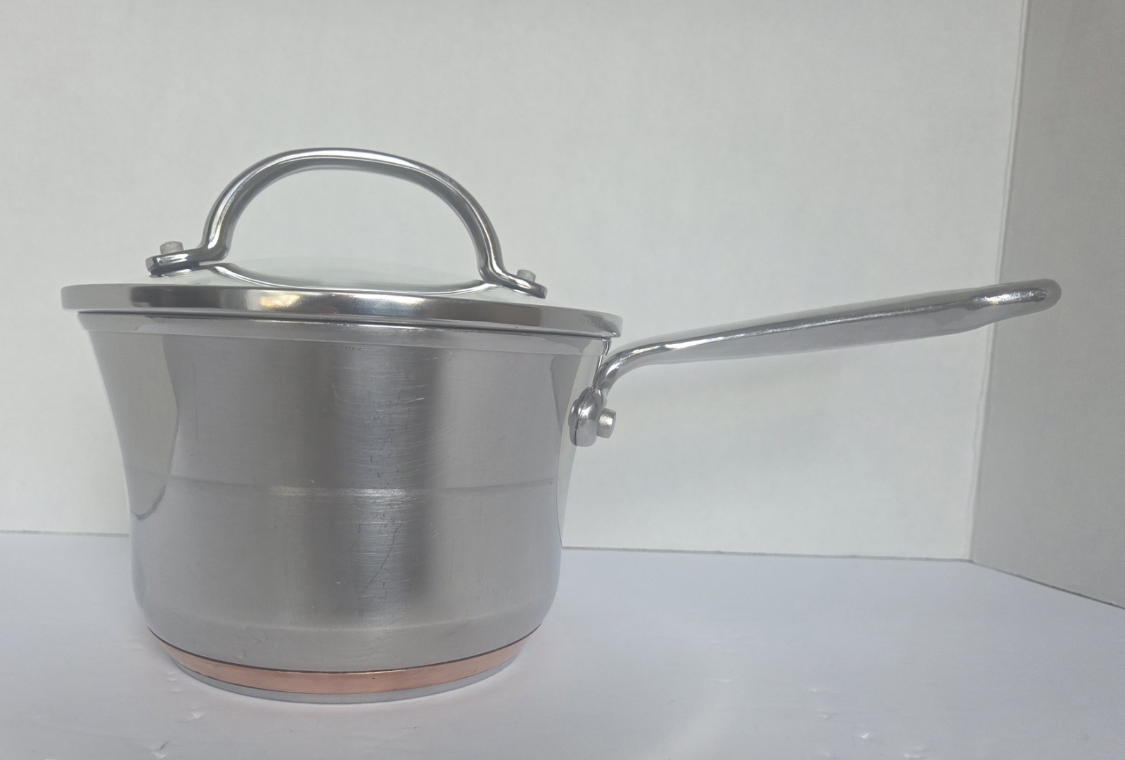 Kitchenaid 1.75 Qt 1.7 L 5-Ply Full Cap Copper Base Induction Compatible w/Lid