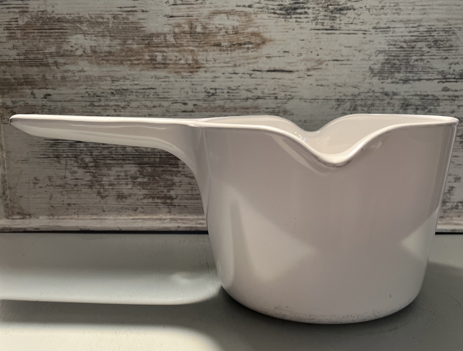 Vintage Corning Ware Double Spout 1 Qt Saucepan M-68-B White Measuring Inside