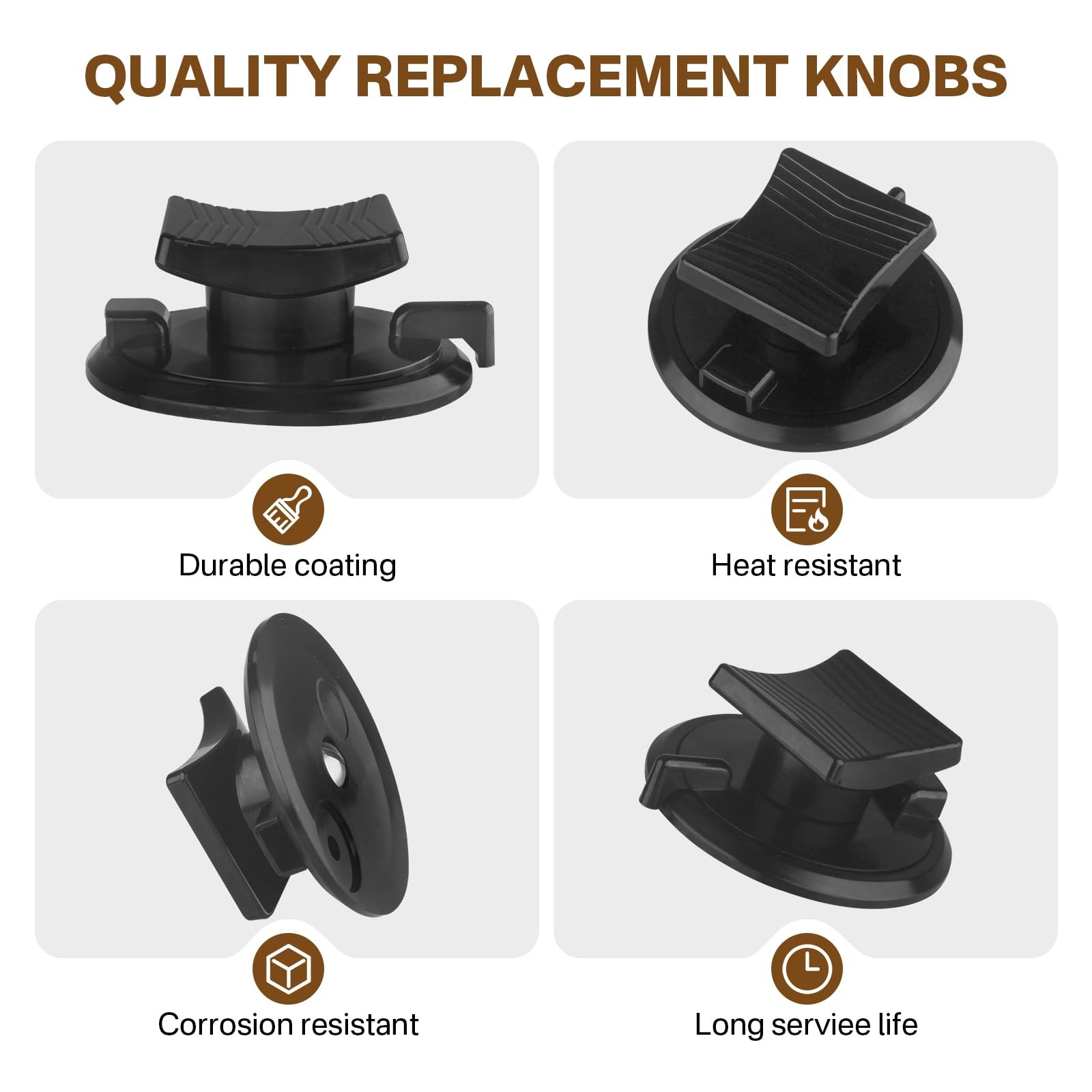 1725X Lid Knob Replacement With Vent for Rena ware 1992-1997 Pots Black