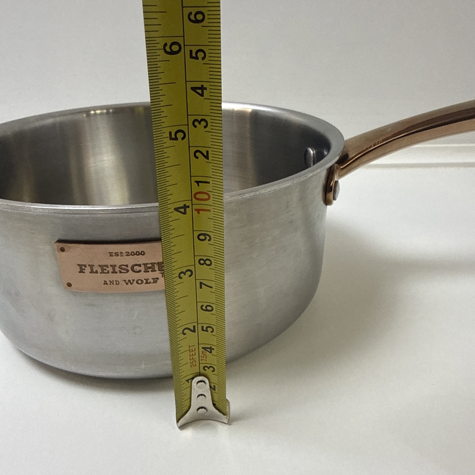 Fleischer & Wolf ES2000 Tri-Ply Stainless Steel Copper Pot & Pan Set 7 Pc