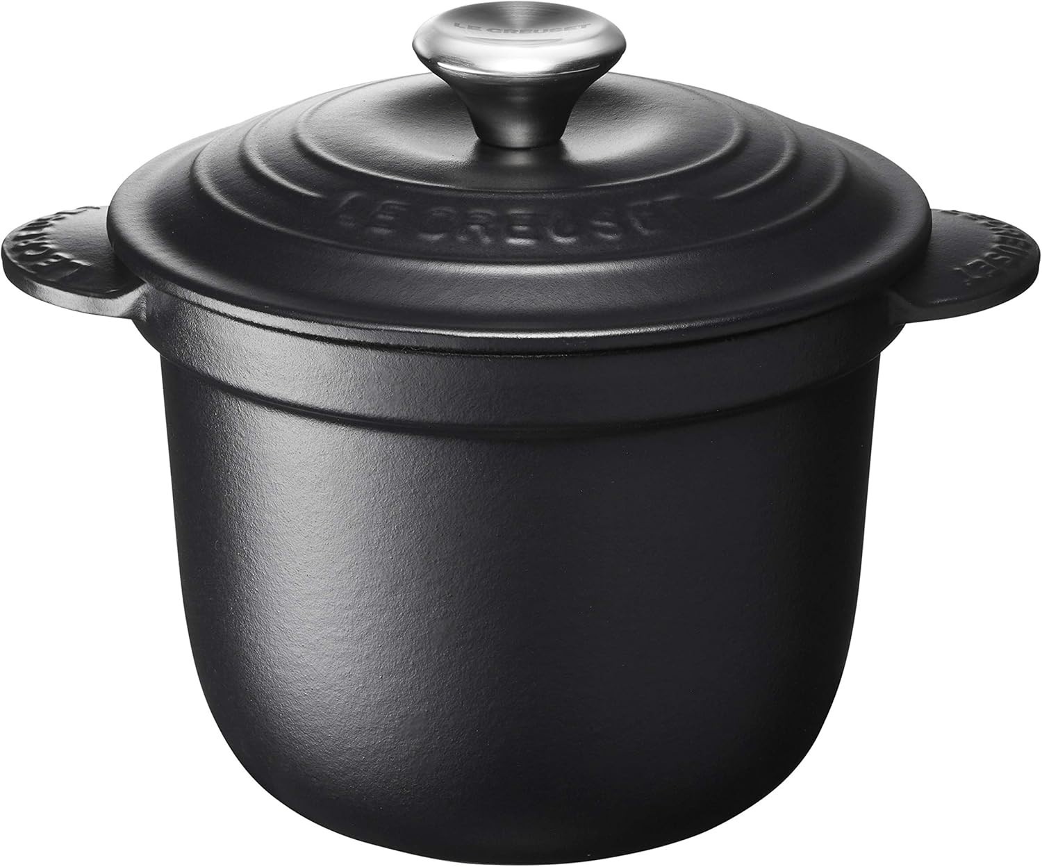 Le Creuset Cocotte Every Rice Pot 18cm Black Stainless Steel Knob Cast Iron