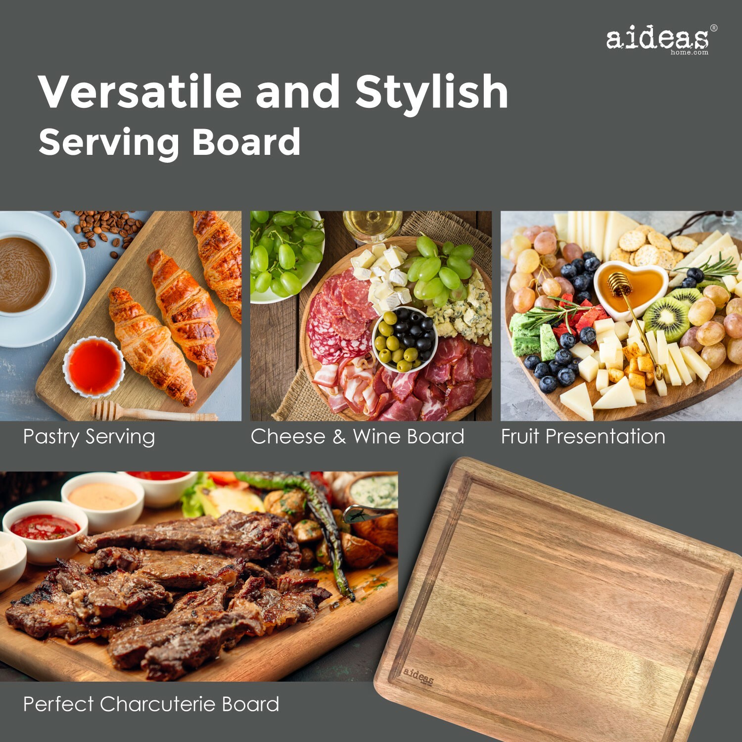 DURABLE CHOPPING BOARD 100% SUSTAINABLE 实木砧板