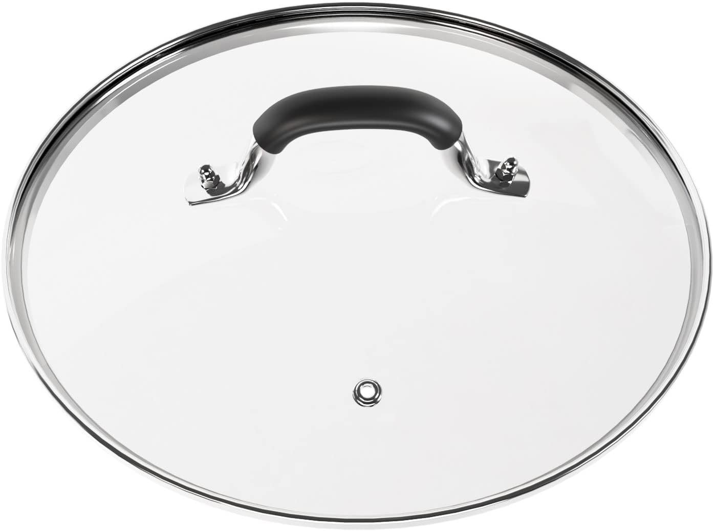 10.25 Inch Tempered Glass Lid Compatible with 10-10.25 Inch Cast Iron Skillet