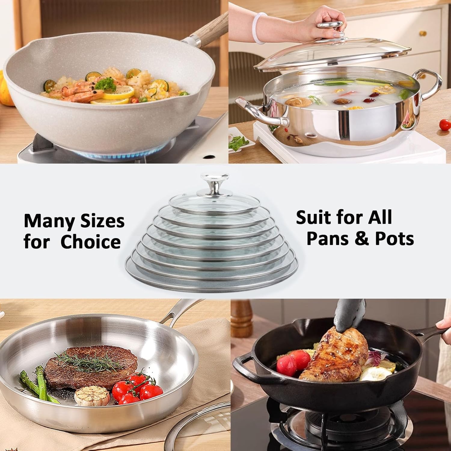 Replacement Glass Lids for Pots and Pans