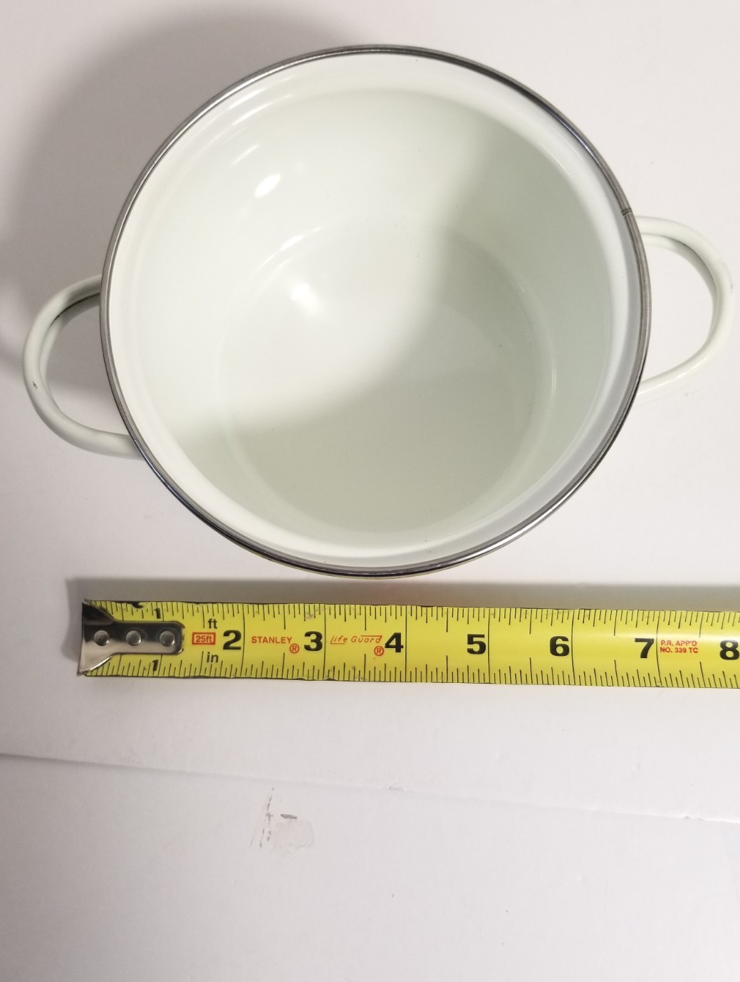 Set Of 2 Pioneer Woman Breezy Blossom Enamel 1 QT Mini Dutch Ovens Aqua & Yellow