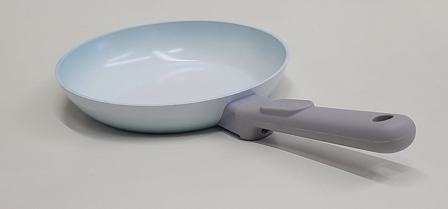 BKLYN Steel Co Lunar Eclipce Ceramic Nonstick Cookware Set 12 Pc Light Blue