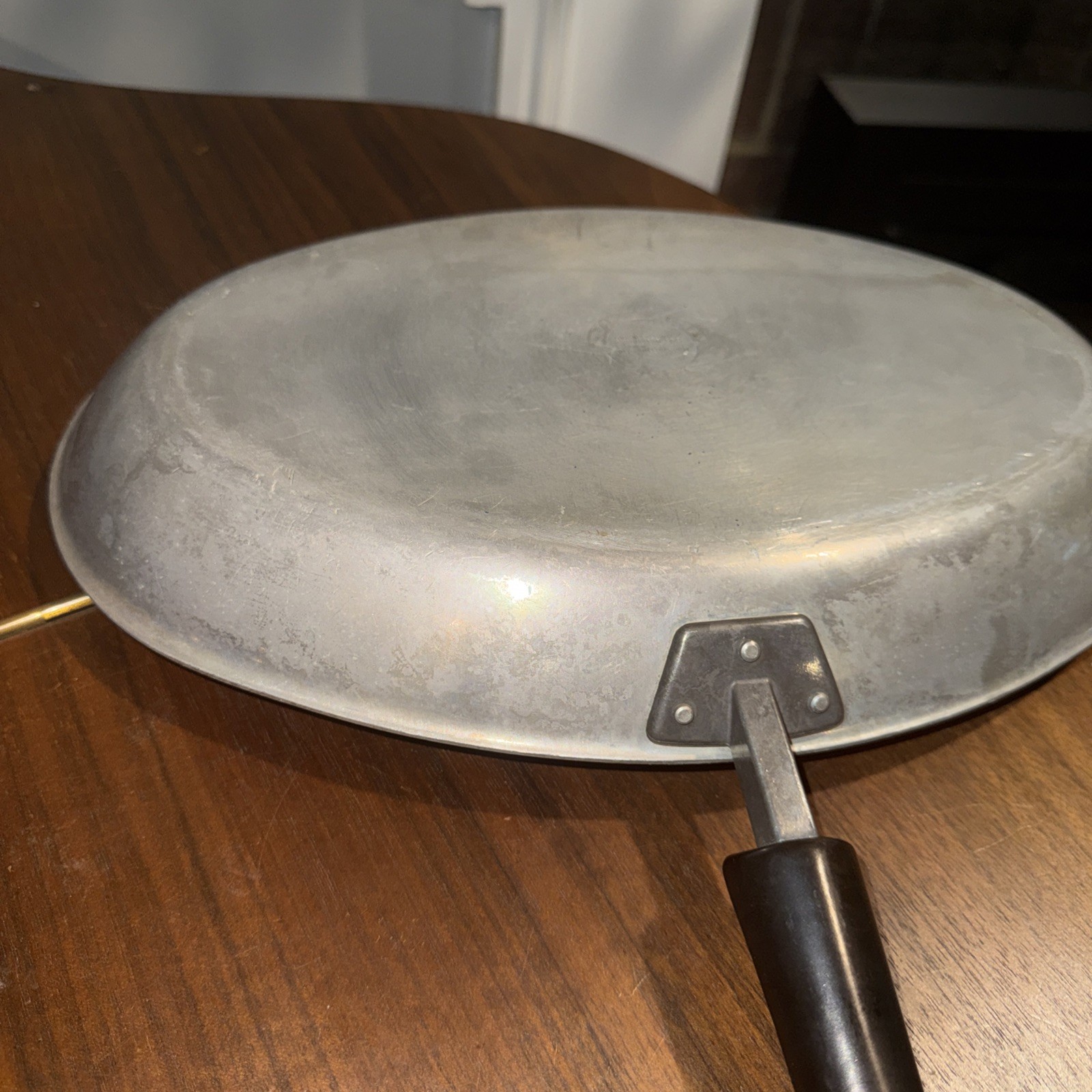 Stainless T-Fal Oval Skillet Frying Pan 10”x14” Made In France Fish Or Sauce VTG